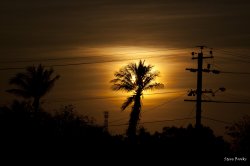 Sun Setting Over South Hedland